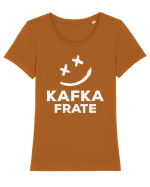 Kafka, frate! Tricou mânecă scurtă guler larg fitted Damă Expresser
