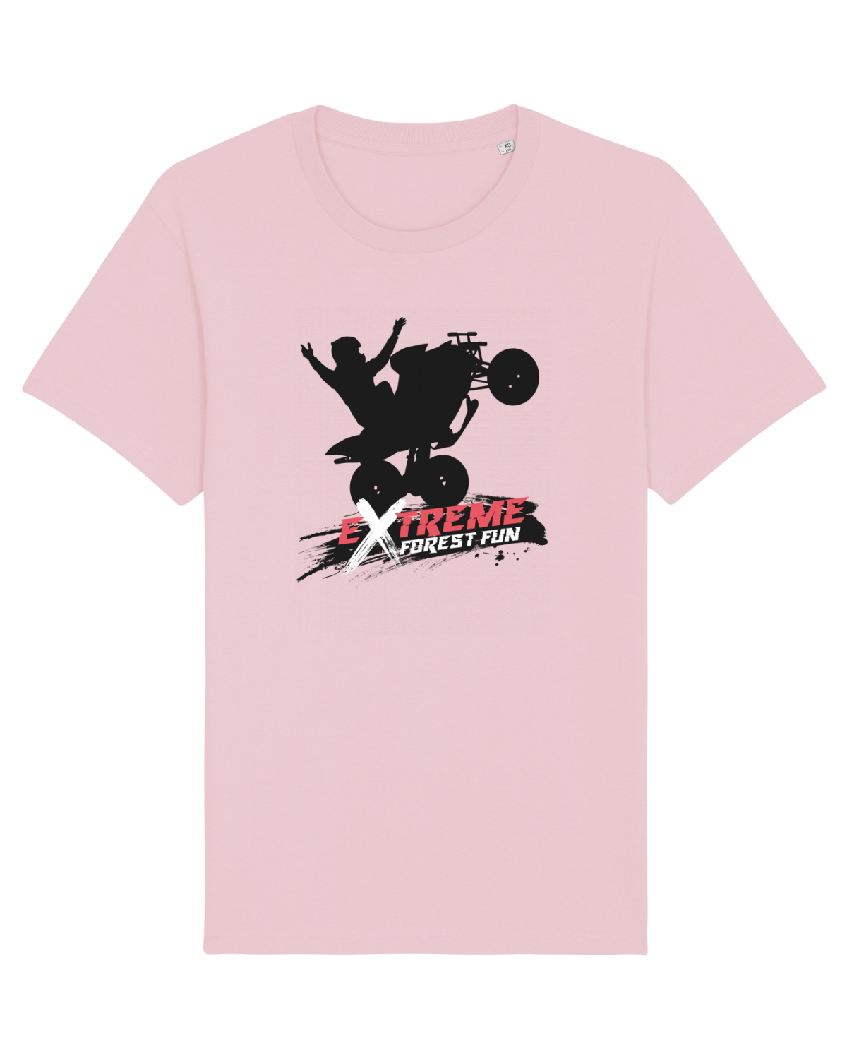 Tricou mânecă scurtă Unisex Rocker Cotton Pink