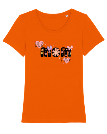Best Mom Ever Bright Orange