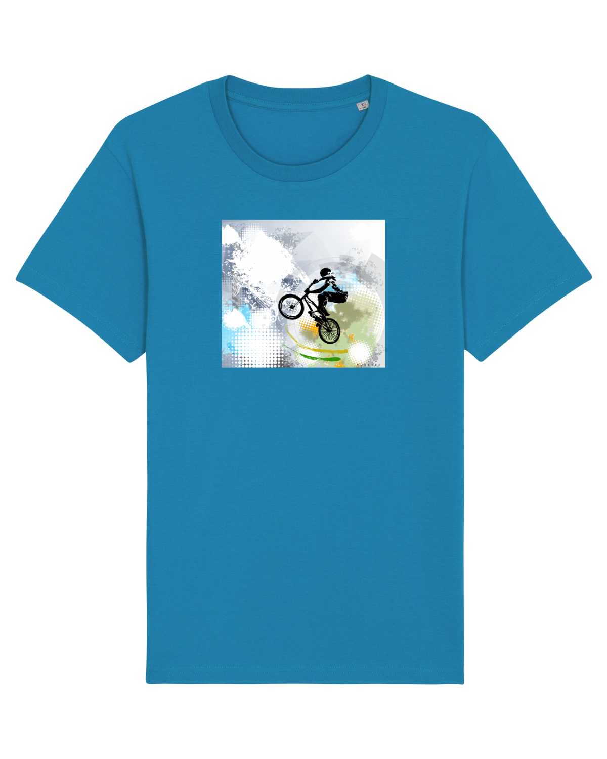 Tricou mânecă scurtă Unisex Rocker Azur