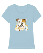Bulldog Tricou mânecă scurtă guler larg fitted Damă Expresser