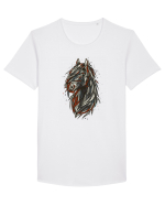 E-Horse Tricou mânecă scurtă guler larg Bărbat Skater