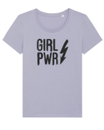 Girl Power Tricou mânecă scurtă guler larg fitted Damă Expresser
