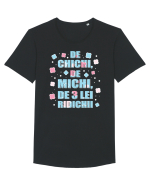 De chichi, de michi, de 3 lei ridichii Tricou mânecă scurtă guler larg Bărbat Skater