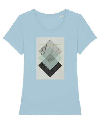 Gold Rectangle Sky Blue