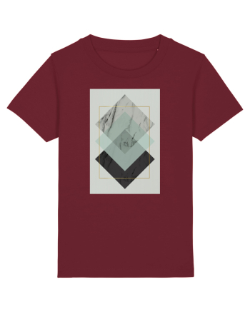 Gold Rectangle Burgundy