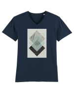 Gold Rectangle Tricou mânecă scurtă guler V Bărbat Presenter