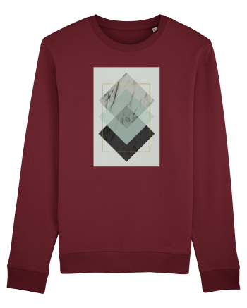 Gold Rectangle Burgundy