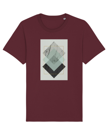Gold Rectangle Burgundy