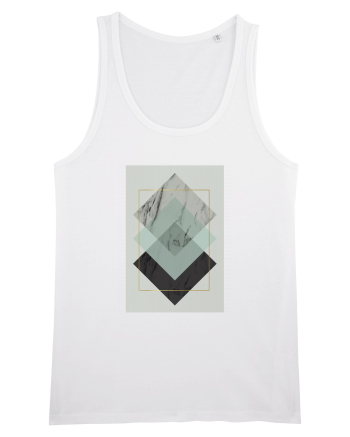 Gold Rectangle White