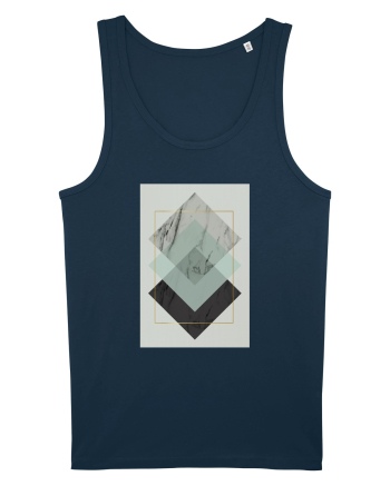 Gold Rectangle Navy