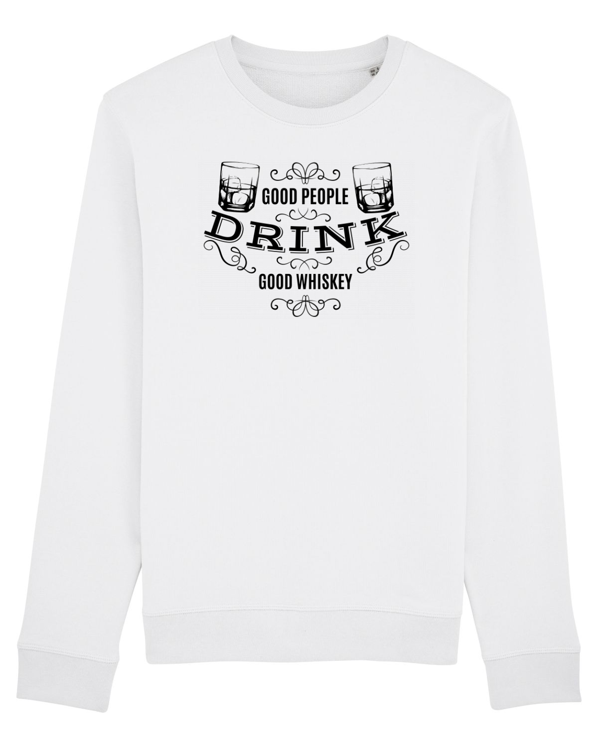 Bluză mânecă lungă Unisex Rise White