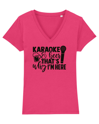 Karaoke And Beer, That's Why I Am Here Raspberry