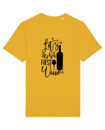 Let's Talk, But First Wine Tricou mânecă scurtă Unisex Rocker