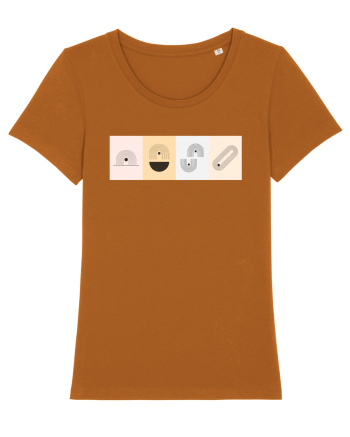 Lines And Dots Roasted Orange