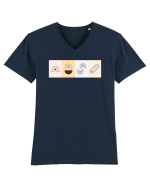 Lines And Dots Tricou mânecă scurtă guler V Bărbat Presenter