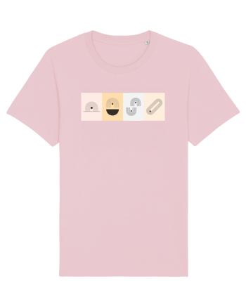 Lines And Dots Cotton Pink