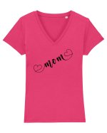 Mom Tricou mânecă scurtă guler V Damă Evoker