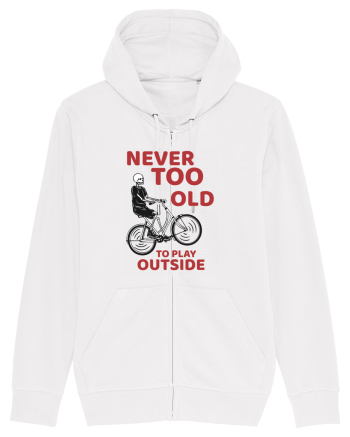 Never Too Old To Play Outside White