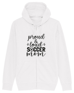 Proud And Loud Soccer Mom Hanorac cu fermoar Unisex Connector