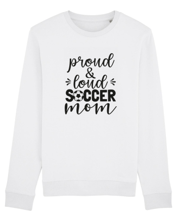 Proud And Loud Soccer Mom White