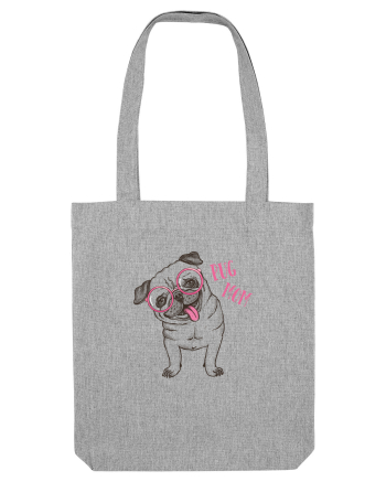 Pug Mom  Heather Grey