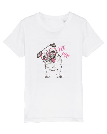 Pug Mom  White