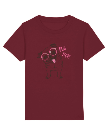 Pug Mom  Burgundy