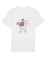 Pug Mom  Tricou mânecă scurtă Unisex Rocker