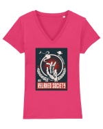 Relaxed Society Tricou mânecă scurtă guler V Damă Evoker