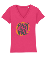 Rock N Roll Tricou mânecă scurtă guler V Damă Evoker
