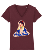 One Bite - Doar o muscatura Tricou mânecă scurtă guler V Damă Evoker