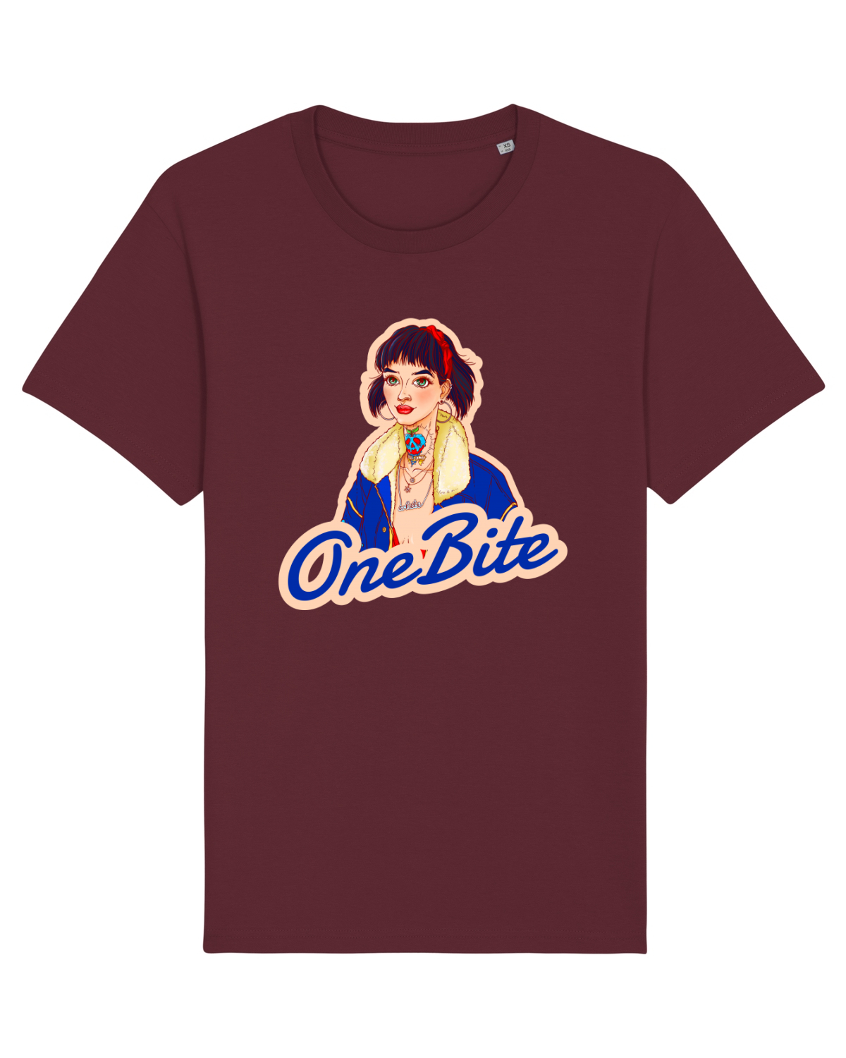 Tricou mânecă scurtă Unisex Rocker Burgundy
