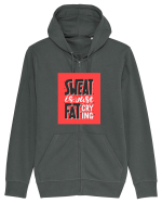 Sweat Is Just Fat Criyng Hanorac cu fermoar Unisex Connector