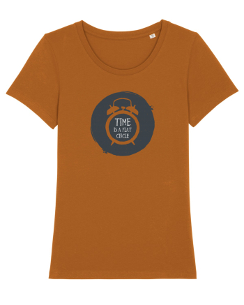 Time Is A Flat Circle Roasted Orange