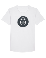 Time Is A Flat Circle Tricou mânecă scurtă guler larg Bărbat Skater