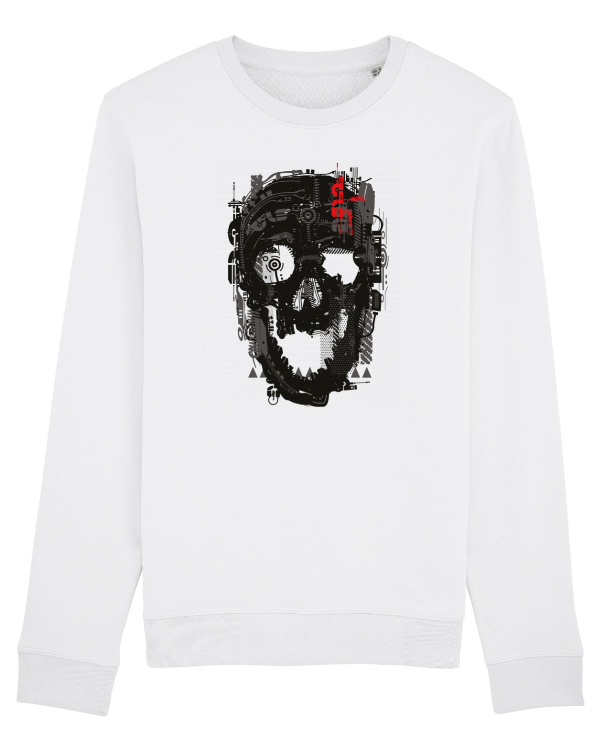 Bluză mânecă lungă Unisex Rise White