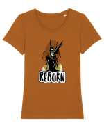 REborn - REnascut Tricou mânecă scurtă guler larg fitted Damă Expresser