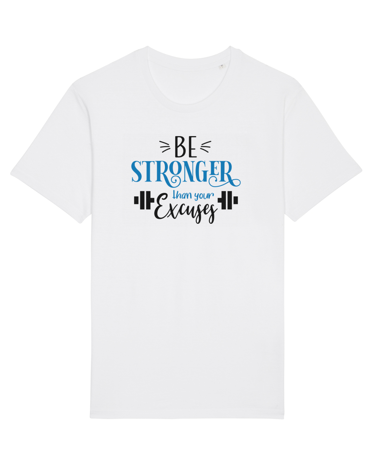Tricou mânecă scurtă Unisex Rocker White