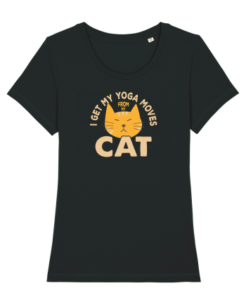 I Get My Yoga Moves From My Cat Black