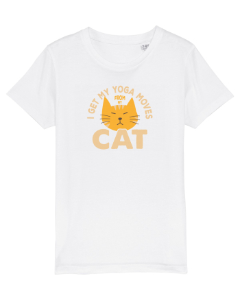 I Get My Yoga Moves From My Cat White