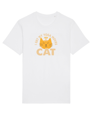 I Get My Yoga Moves From My Cat White