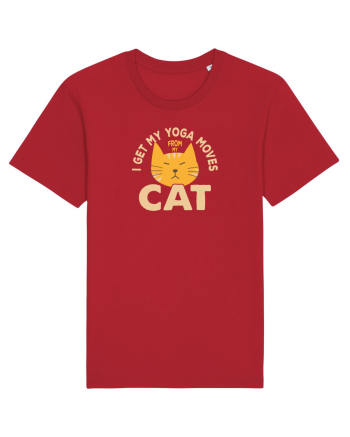 I Get My Yoga Moves From My Cat Red