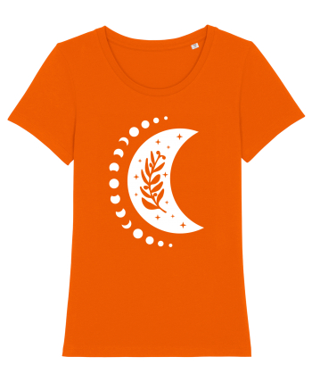 Fazele Lunii Moon Phases Bright Orange