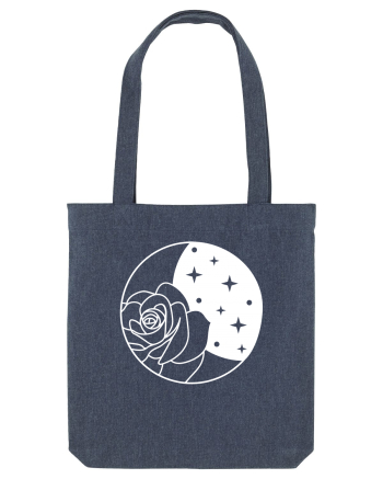 Full Moon Flower Midnight Blue