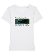 Wild - Salbatic Tricou mânecă scurtă guler larg fitted Damă Expresser