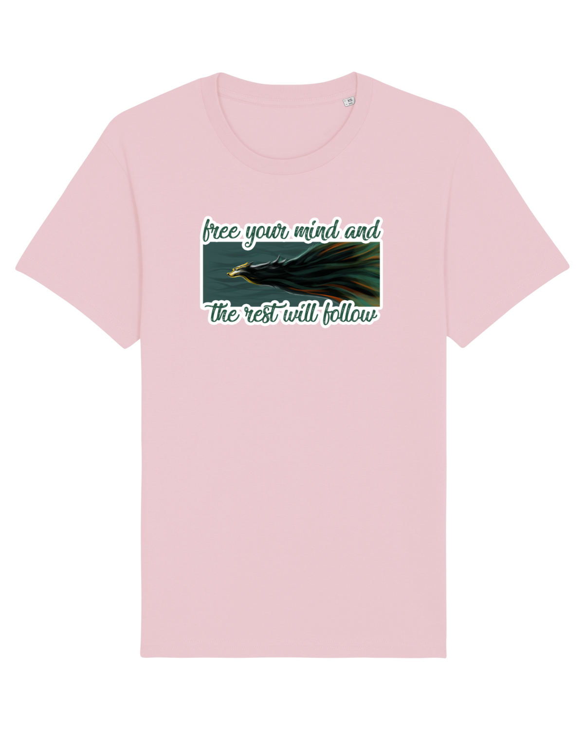 Tricou mânecă scurtă Unisex Rocker Cotton Pink