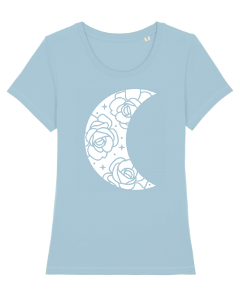Moon Flower Sky Blue