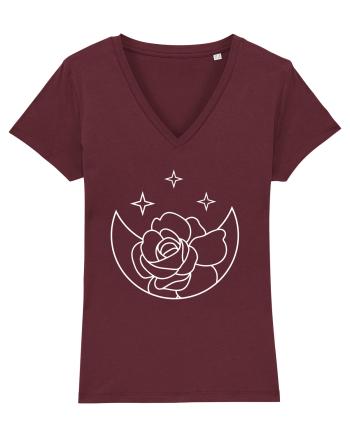 Moon Flower Burgundy