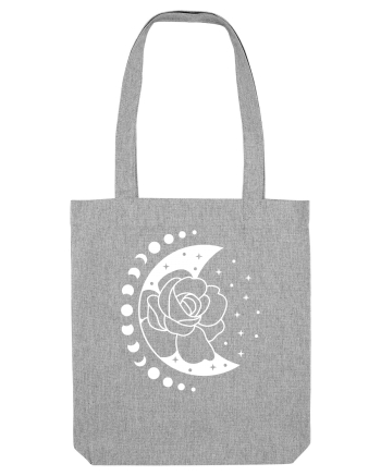 Moon Flower Moon Phases Heather Grey